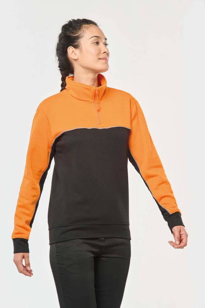 Workwear Sweater mit 1/4 Zip