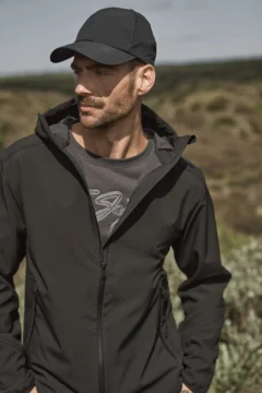 3-Lagen Kapuzen Softshell Jacke "Performance"