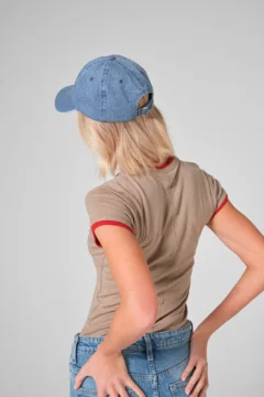 6 Panel Denim Kappe