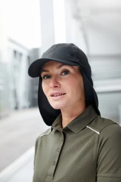 6 Panel Kappe mit Nackenschutz