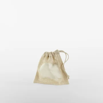 Bio-Baumwoll Netztasche mit Zugkordel