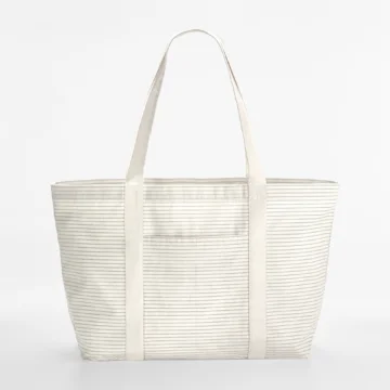 Bio-Baumwoll Shopper mit Streifen