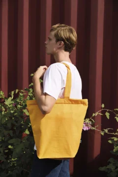 Bio Fairtrade Baumwolltasche mit Zipp