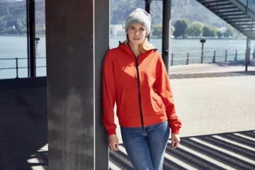 Damen 2-Lagen Kapuzen Softshell Jacke