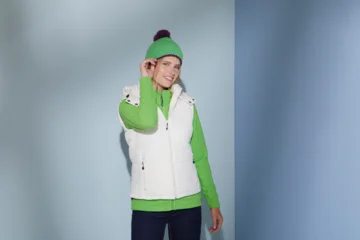 Damen Kapuzen Steppweste