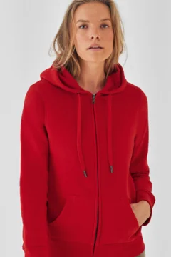 Damen Kapuzen Sweatjacke