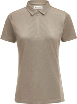 Damen Piqué Polo mit Zip