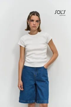 Damen Ripp T-Shirt