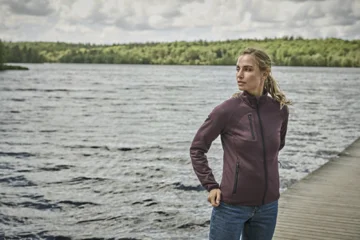 Damen Stretch Fleece Jacke