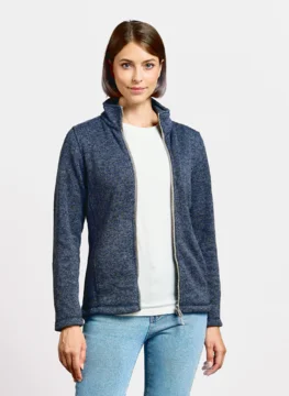 Damen Strickfleece Jacke