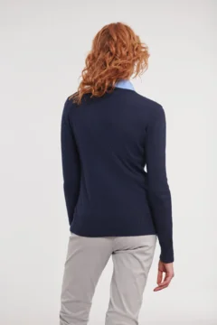 Damen V-Ausschnitt Strickpullover