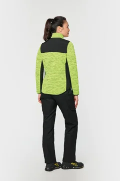 Damen Workwear Strickfleece Jacke
