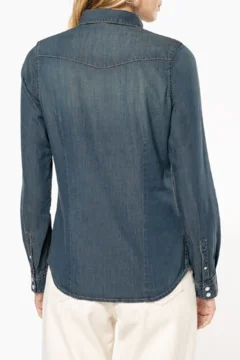 Denim Bluse langarm