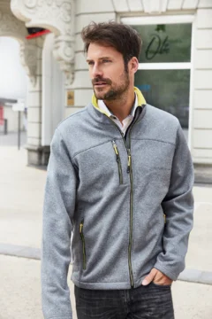 Herren 2-Lagen Melange Softshell Jacke