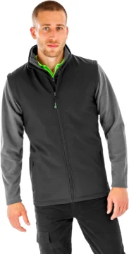 Herren 2-Lagen Softshell Gilet "Printable"