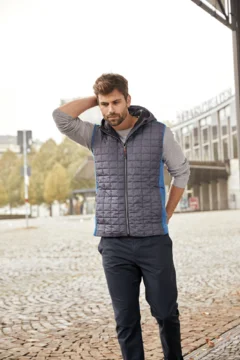Herren Hybrid Strickfleece Gilet