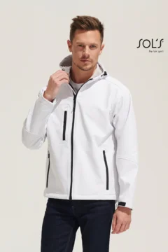 Herren Kapuzen 3-Lagen Softshell Jacke
