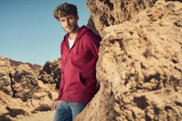 Herren Kapuzen Sweatjacke "X.O"