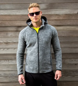Herren Microfleece Kapuzenjacke
