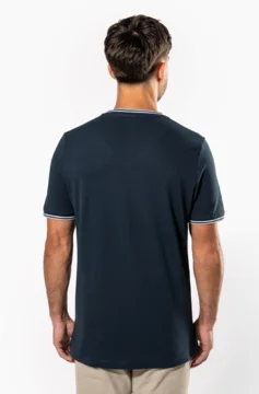 Herren Piqué V-Ausschnitt T-Shirt