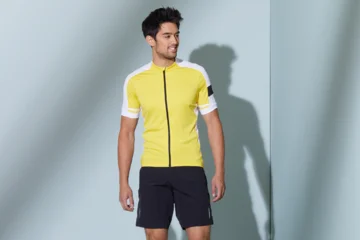 Herren Rad Shirt mit Zip
