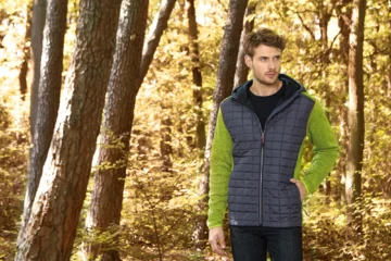 Herren Strick Hybrid Jacke