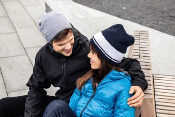 Jersey Beanie mit Fleecefutter