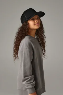 Kinder 5 Panel Polyester Mesh Kappe