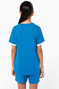 Kinder Kontrast Sport Shirt