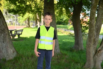 Kinder Mesh Warnweste