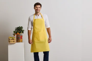 Latzschürze mit Bauchtasche "Colours"
