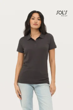 Schweres Damen Piqué Polo