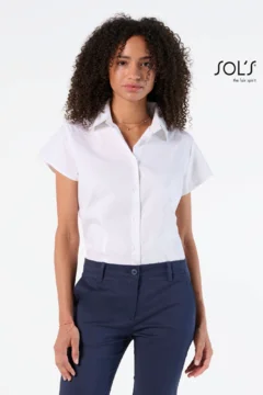 Stretch Bluse kurzarm