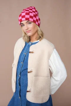 Strickmütze "Checkerboard"