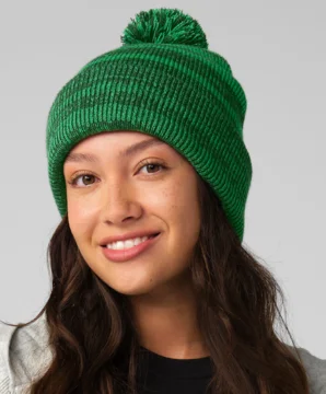 Strickmütze mit Pompon "Team Stripe"