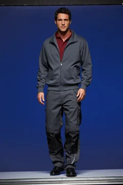 Sweatjacke mit Stehkragen
