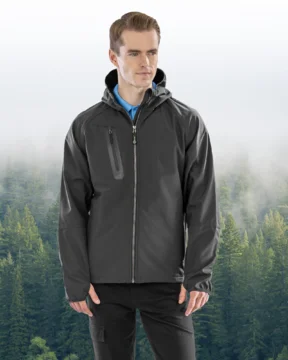 Unisex 3-Lagen Kapuzen Softshell Jacke
