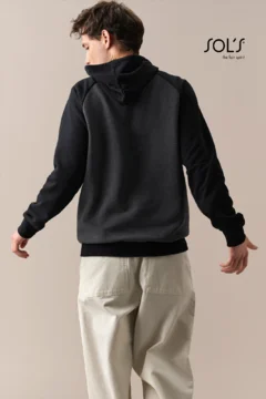 Unisex Raglan Kapuzen Sweater 2-farbig